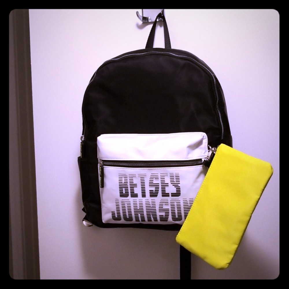 Betsey Johnson Back pack with Wristlet Purse